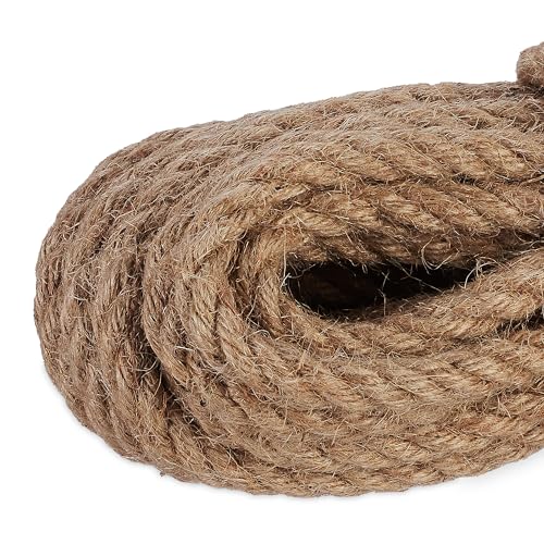 Relaxdays 2 x Jute Twine Boots (each 10 m), DIY, Packaging, Garden, Nature