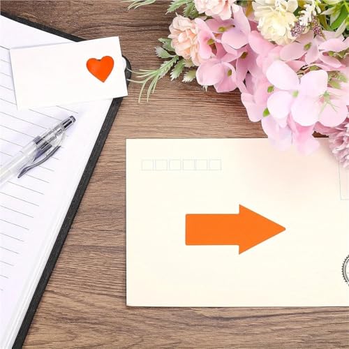 Color-Coding Labels 2000/4000/8000pcs Arrow Sticker Labels 1000 Count/Roll 0.6x1.2 Inch Adhesive Shape Signs for Scrapbooking DIY Craft for Road Instructions(4000pcs)