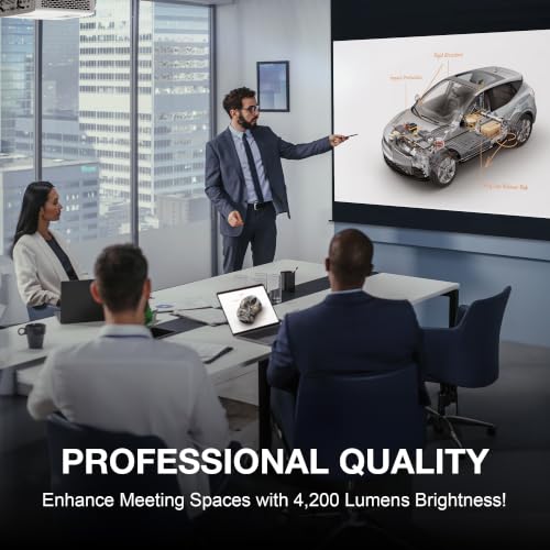 Optoma ZH451ST – Full HD 1080p, 4,200 Lumens, DuraCore 30,000-Hour Laser, Golf Simulator & Business Ready, HDR Compatible, Short Throw Laser Projector