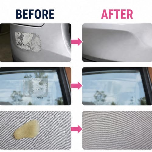 WMGDLP Sticker Remover Spray – Multi-Surface Adhesive Remover Spray quick remove Cars, Glass, Wood – No-Scrape Label, Tape & Sticky Residue Remover with Trigger Sprayer, Large Value Size (2PCS)