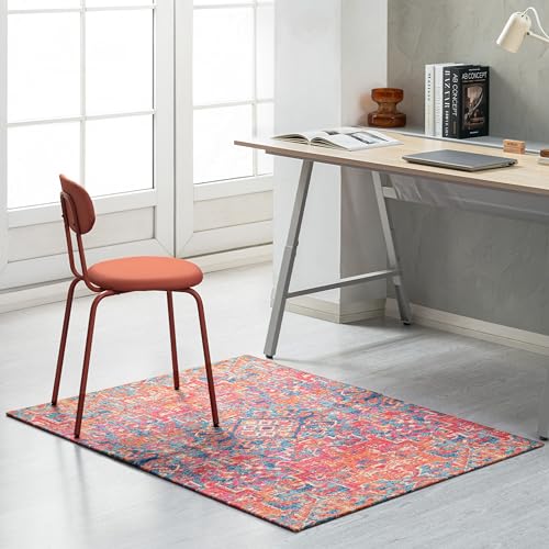 Anji Mountain 54" x 40" Rug'd Office Chair Mat for Carpet & Hardwood Floor