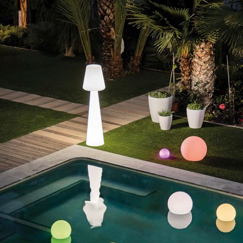 newgarden Tall Outdoor Floor Lamp 65 Inch, Plug-in LED Floor Lamp with Cool White Light 6000K – Lola Modern Patio Lamp