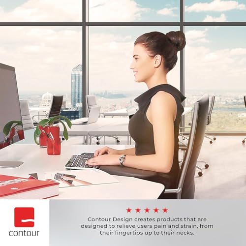 Contour ArmSupport Red - Clamp On Forearm Rest for RollerMouse Red - Extra Wrist Support for Mouse & Keyboard Use - Ergonomic Desk Extender to Help Reduce Strain & Fatigue
