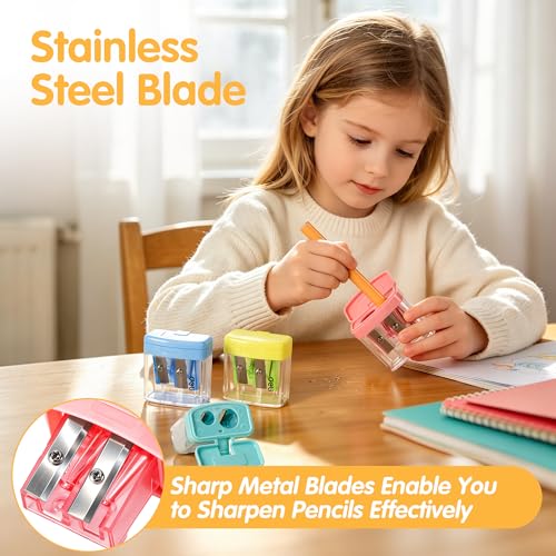 Deli Pencil Sharpener, 100 Pack Pencil Sharpeners Manual
