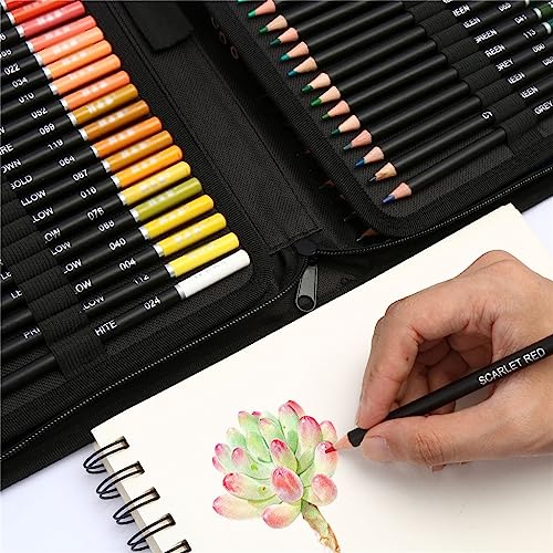 SIDUFHAOPKLL 145 Pieces Oil Based Colour Pencil Set Art Sketch Pencils Professional Drawing Complete