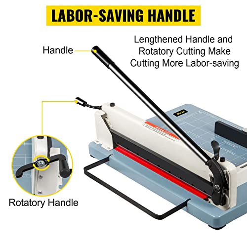 UHRLGHS 12/17 Inch Manual Paper Cutter Guillotine Trimmer Heavy Duty 300-500 Sheets Shredder for Factory School Office Accessories,12 Inch 300 Sheets