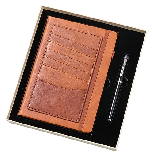 AFPSDLFJDLS Business Notebook Pen Set Office Stationery Notebook Splicing Diary Book