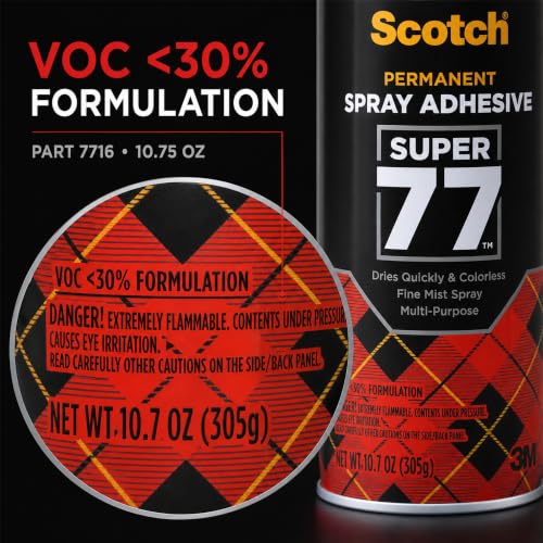 Scotch Super 77 Spray Adhesive 7716, 10.75 oz, 2 Pack