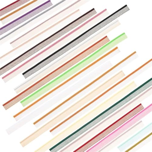 Superhao Book Headband 24pcs Bookbinding Endbands 12 Ih 24 Cotton Binding Kit for Decor for Beginners