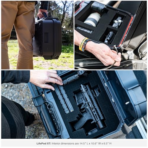 VAULTEK LifePod XT Series Weatherproof Multiple Handgun Safe Modular Interior Secure Rugged Portable Lockbox with Backlit Keypad (Standard)