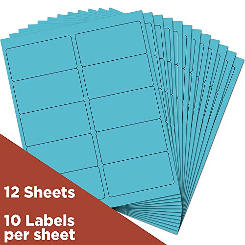 JAM PAPER Shipping Address Labels - Standard Mailing - 2 x 4 - Blue - 20 Packs of 120