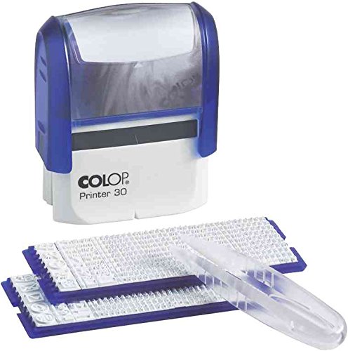 COLOP 100884 Text Stamp Self-Inking"D I Y Kit fr Printer 30/2 Set