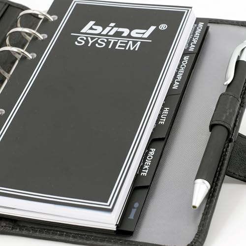 Bind A5 Personal Organiser Nappa Leather Black