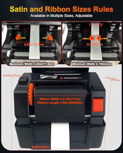 Pianotlbosx Ribbon Printer Machine for Florist, Wedding