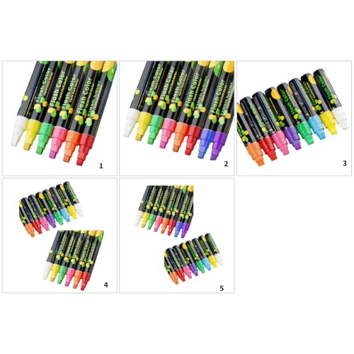 of Liquid Chalks Marker Fluorescent Highlighter Marker Pen Dry Erasable Pens for Writing Blackboard Whiteboard Whiteboard Pen