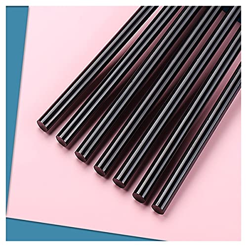 ZTBH Hot Melt Glue Sticks 100 Pcs 7x100mm Hot Melt Glue Sticks, Adhesive Sealing Black Color Wax Stick, for Electric Glue Gun Craft Sticks Melt Glue Stick