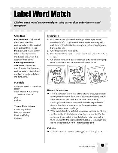 Everyday Literacy: Environmental Print Activities for Children 3 to 8