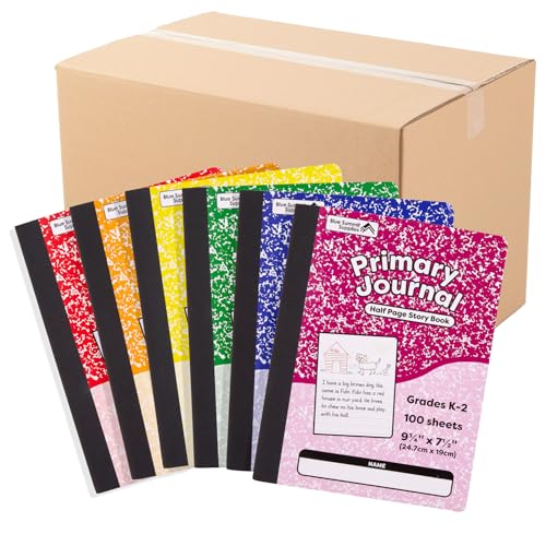 Blue Summit Supplies 48 Primary Journal Composition Notebook K-2, Half Page