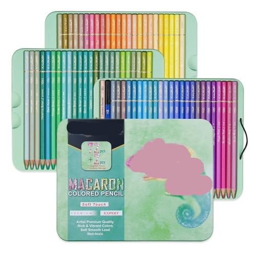 ZYQHMY 72 Macaron Color Lead Professional Coloring Pencil Set Art Painting Supplies