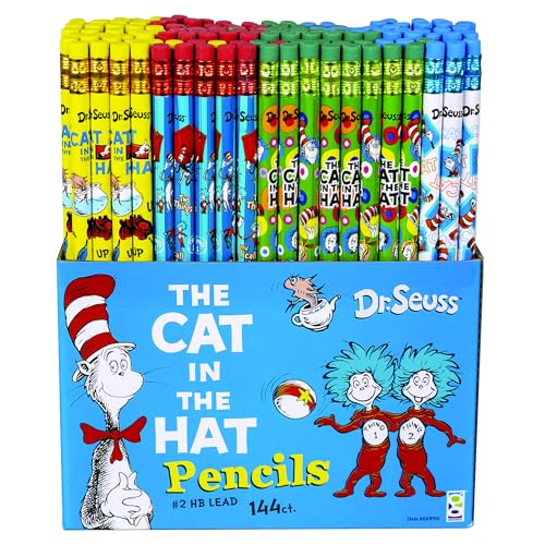 Raymond Geddes Dr. Seuss Cat in the Hat #2 Pencils (Pack of 144)