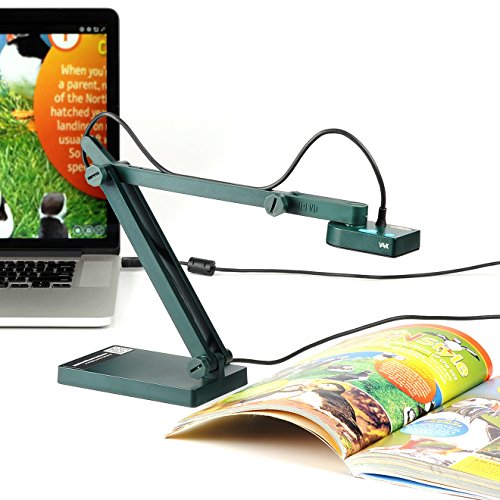 IPEVO V4K Ultra High Definition 8MP USB Document Camera — Mac OS, Windows, Chromebook Compatible for Live Demo, Web Conferencing, Distance Learning, Remote Teaching, Green