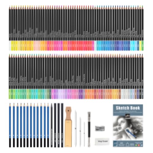SIDUFHAOPKLL 145 Colored Pencil Sets for Art and Painting Pencils and Lead