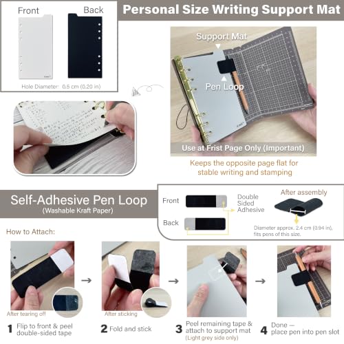 iMAT CraftMate Note Full Set Personal Size 6-Ring Planner Journaling Girl
