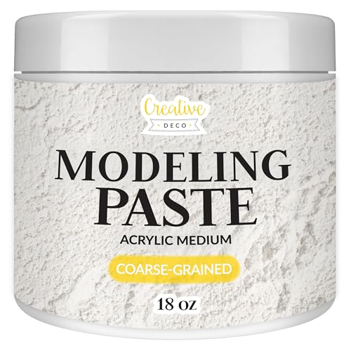Creative Deco Thick Coarse Grained Modeling Paste | 18oz | 500g | 364ml