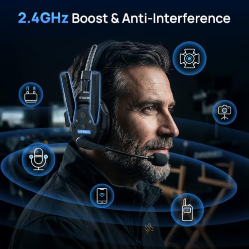 SYNCO XTALK XPRO2 Wireless Intercom Headset System MasterFree for Team Work
