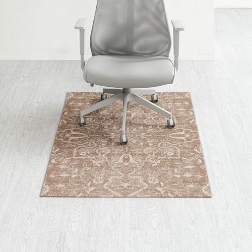 Anji Mountain 54" x 40" Rug'd Office Chair Mat for Carpet & Hardwood Floor