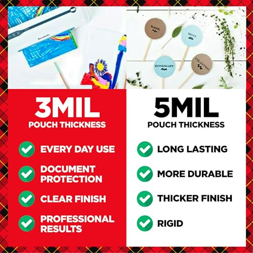 Scotch Thermal Laminating Pouches, 100 Count, Clear, 5 mil.