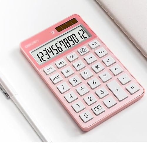 DUYHBAWRS Calculator Student Calculator Portable Solar Power Office Tablet Calculator Cute Electronic Calculator