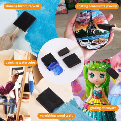 240Pcs Foam Paint Brushes 1 Inch Bulk Foam Brush Sponge for Painting Craft