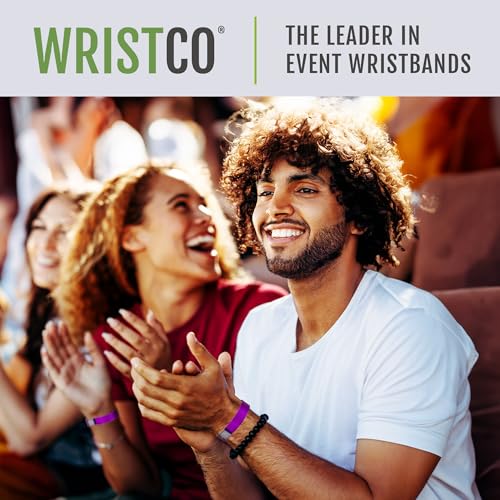 500 WristCo Gold Premium Multi-Layer Vinyl Wristbands for Events