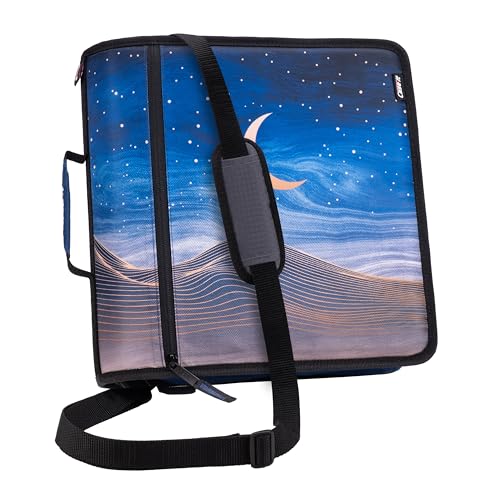 Case-it School Zipper Binder | 3" O-Rings | 600-Sheet | D-146 Desert Night