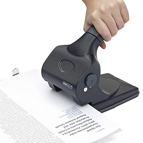 Rapesco 1015 Heavy Duty Metal 2-Hole Punch ALU 65, 65 Sheet Capacity