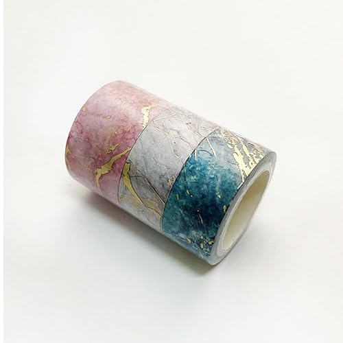 KLJUHGTR Gold Foil Washi Tape Art Decorative Adhesive DIY Scrapbooking Sticker Label