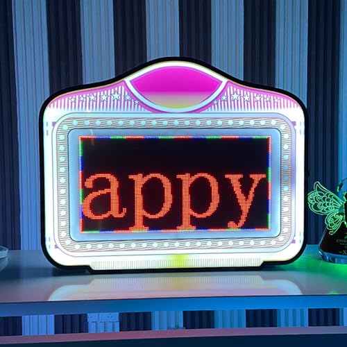 Night Club Signs VIP Board LED Message Board,LED Club Bottle Presenter,App Programmable Color Display Screen,For Wedding, Birthday,Parties,Club VIP Service,B