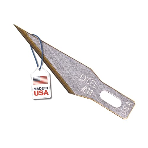 Excel Blades #11 Titanium Nitride Hobby Blades, 100-Pack, Carbon Steel