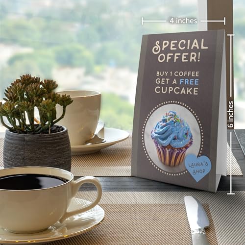Custom table tents. Gear up for Events with your own Professional Table Tent for your business.