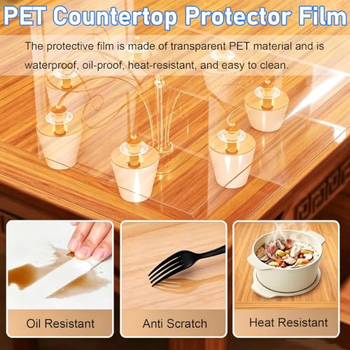 PYYDJQ Clear Contact Paper Peel and Stick for Furniture