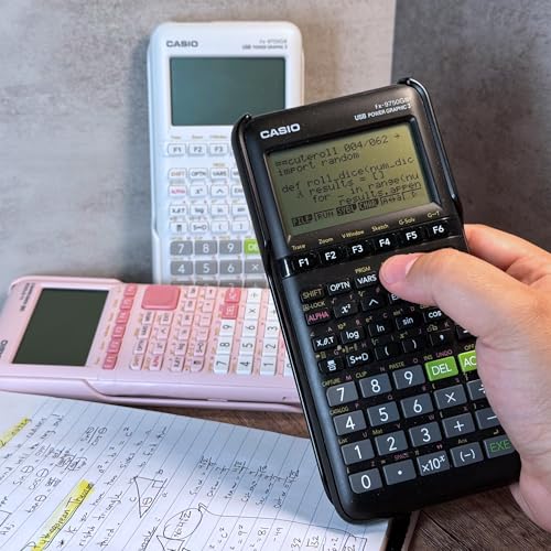 Casio fx-9750GIII Graphing Calculator, Python Programming, White