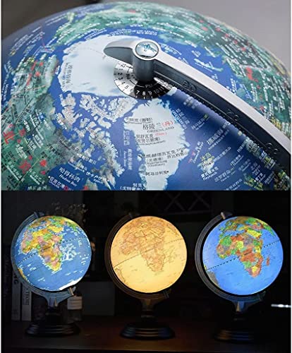 Innovative Globe Lighting Globe 360° Rotating World Globe With Stand Rechargeable Hd Globes Desktop Geographic Globes Home Decoration fun education