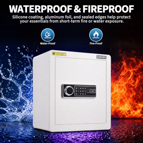 CuisinSmart 2.0 Cuft Safe Box Fireproof Waterproof Home Safe for Jewelry