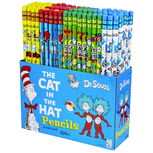 Raymond Geddes Dr. Seuss Cat in the Hat #2 Pencils (Pack of 144)