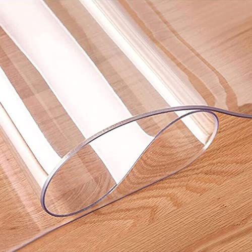 Hard-Floor Chair Mats 1.5mm clear pvc sheet Area Rug Large Clear Vinyl Runner Rug for Hard Wood/Tile Floor, Extra Long Plastic Hallway Carpet Protector, Door Mats, Indoor Outdoo,70-150cm wide Multiple