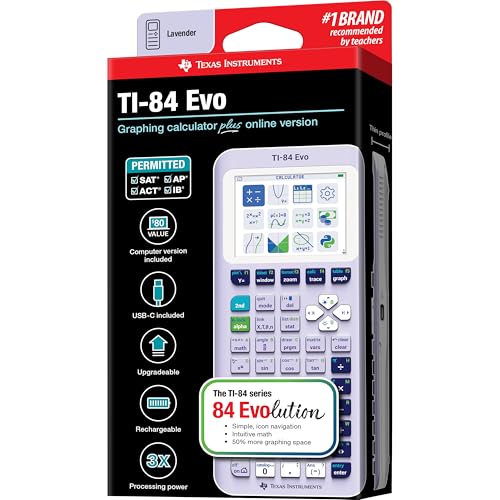 TI-84 Evo Graphing Calculator Texas Instruments, Lavender