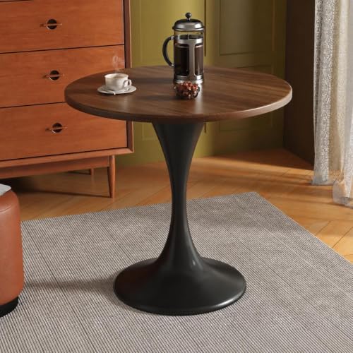 RIXNOMA Round Conference Table, Wooden Meeting Room Table with Thickened Top and Wood Base for Office Conference Rooms, Small Office Spaces, and Boardroom Meetings