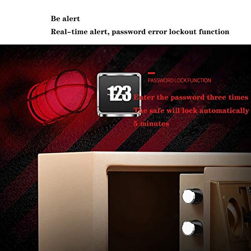 ntumLeap Safe Security Safe Box Digital Security Safes Steel Construction Hidden with Lock Cabinet Anchoring Design for Home Office Hotel Business Passport Cash Safe,Black-A