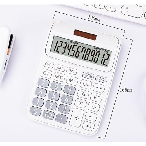 VZDUYHJ Financial Calculator Gift Solar 12 Bit Widescreen Macaron Computer